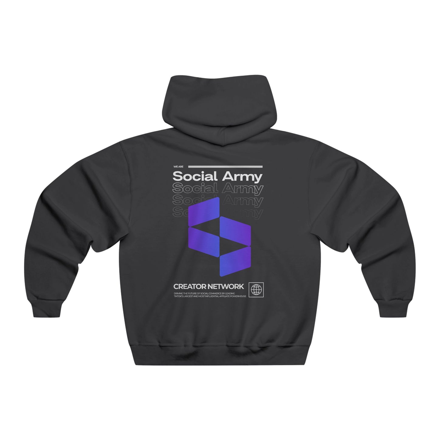 Men's Social Army Hooded Sweatshirt | Stylish & Comfortable for Creators
