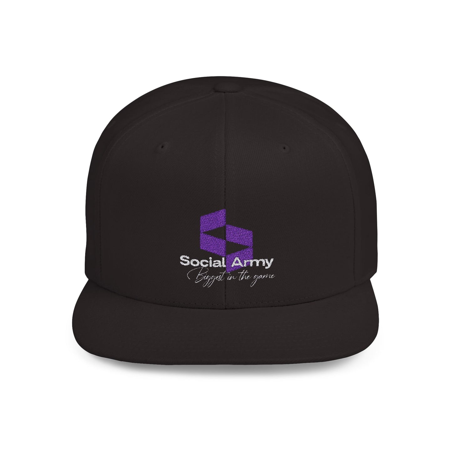 Social Army Flat Bill Snapback Cap - Stylish Gamer Hat for Casual Wear