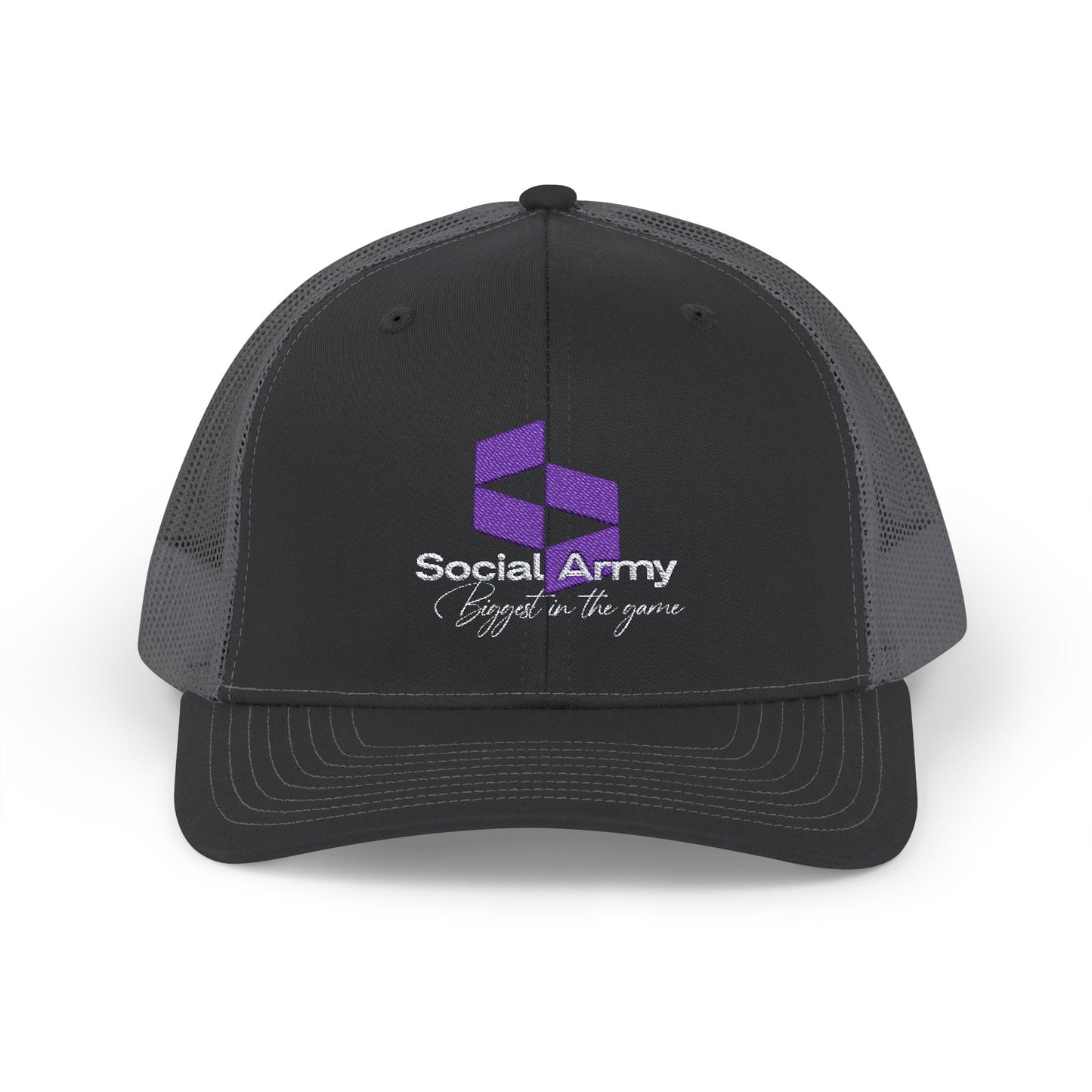 Social Army Snapback Trucker Cap - Trendy Hat for Gamers & Team Spirit