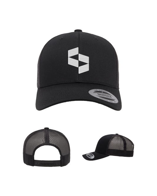 Embroidered Mesh Trucker Hat